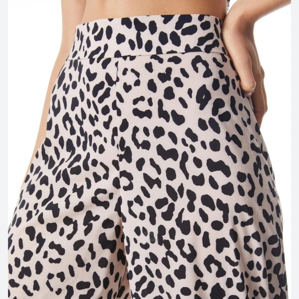Alice + Olivia Black Spot Pattern Trousers